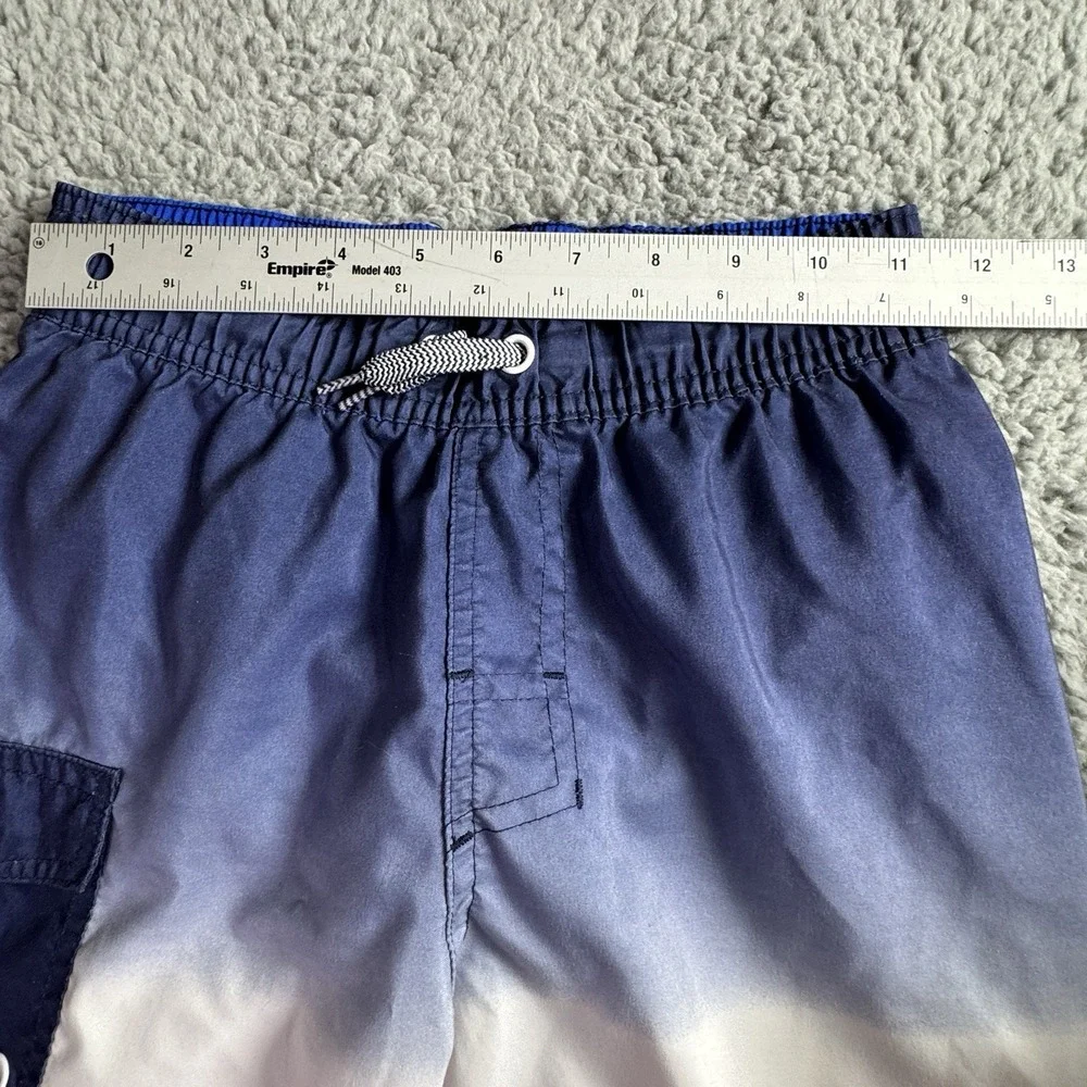 Cat‎ & Jack Boys Red White Blue Swim Trunks Swimsuit UPF 50+ Size Medium 8/10